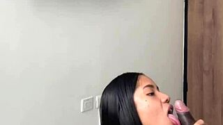 Cute Brunette Enters Stepbrother's Room For Amateur Couple Chat