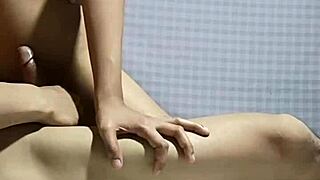 tiny young pinay friend fucks her hard in the pussy, she's too horny to talk