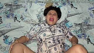 Im happy destroying my blondes pink white ass with my thick black cock