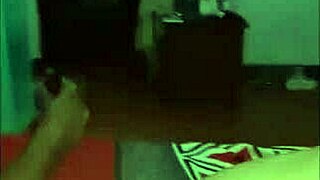 two latina lesbians engage in foreplay and humping