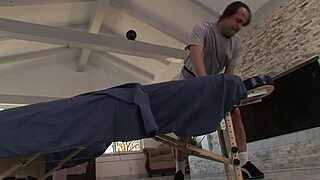 Dirty milf gives a sensual massage