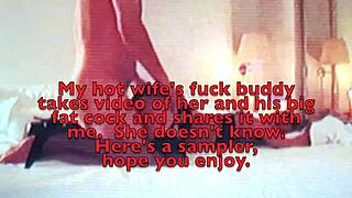 Hot slut wife enjoys her fuck buddy's big cock