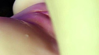 I creampie her pink, wet pussy in a hot close-up