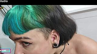 Intensely devoured a hot friend in the kitchen