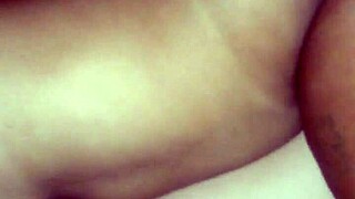 ebony wife rides big black cock in homemade video, big ass swaying