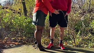 Mother-In-Law Boldly Holds Dick Outside Peeing