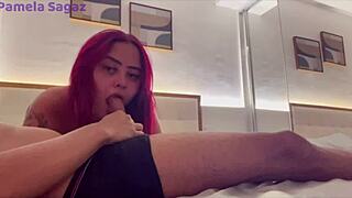 novinha peituda gets destroyed doggystyle, suffering on the client's huge cock
