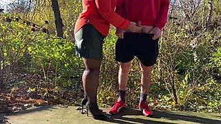 Mother-In-Law Boldly Holds Dick Outside Peeing