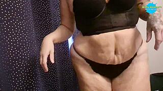 Hot Sexy Mature Milf In Heels Intensely Masturbates Her Shaved Pussy At Home