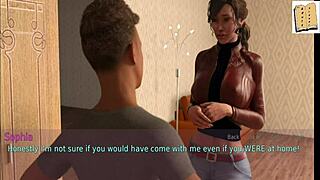 Wife and stepmother play game together