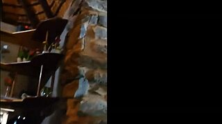 Walk In Panty With Cock Out Into Bar For A Beer