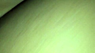 ebony wife rides big black cock in homemade video, big ass swaying