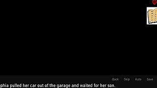 Wife and stepmother play game together