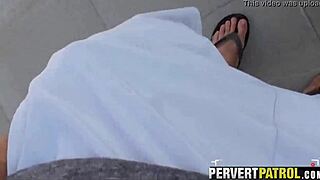 This Blonde Chick Passionately Loved My Dick Down Her Throat Outdoors