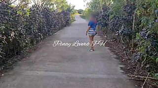 pinay asian teen 18+ fuck in public near the road