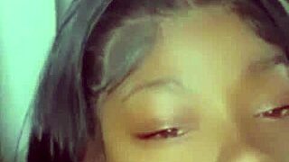 My little 18+ shy stepsister got caught on her knees sucking big black cocks again