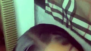 My little 18+ shy stepsister got caught on her knees sucking big black cocks again