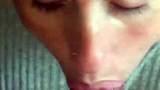 She Gets Mad Because I Blast His Face With Hot Cumshot