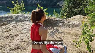 she wanted a doner but i let her taste my big cock in the forest 😏