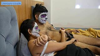 Horny Desi housewife craves big cock romance from hardworking husband 😘