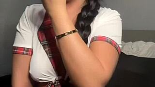 Horny british teen girl enjoys SOLO TOY PLAY, squirting and orgasming on webcam