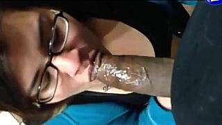 Gordita Sucks Huge Black Cock