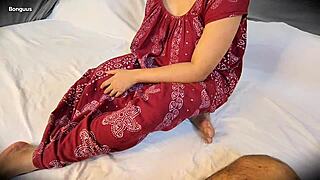 hot housewife riya got fucked by her stepbrother for the first time 🔥