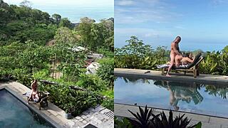 Real outdoors public sex with multiple angles and facial cumshot