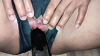 Horny Brunette Teen Receives Intense Anal Penetration