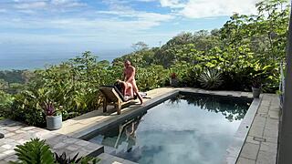 Real outdoors public sex with multiple angles and facial cumshot