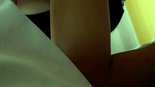 Horny White Dude Fondles Tiny Asian GF Tits