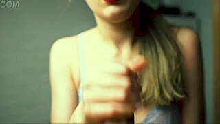 beauty jerks boyfriend off