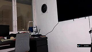 our first wax play her pussy is so wet and she loves it