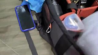 Wow, A Delicious Blowjob From A Hot Milf Before Going To Train!