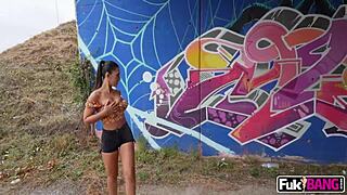 Nuria Millan Engages in Public Anal Banging with Intense Actions