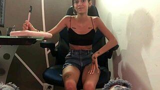 Busty Blonde Sucks Cock and Gets Fucked Doggy Style