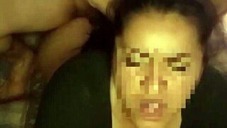 Latina girlfriend bent over for doggystyle fucking in front of cuckold husband