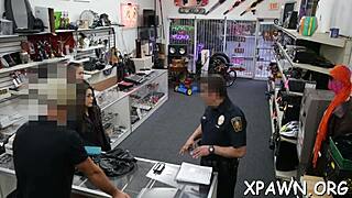 Darling addicted to rough screwing fucks in shop