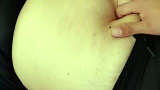 Orgasmic belly fetish exploration with milf amateurs