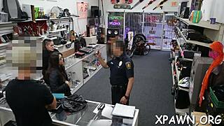 Darling addicted to rough screwing fucks in shop