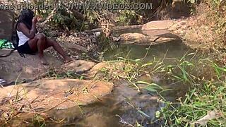 nearly caught riverside fucking