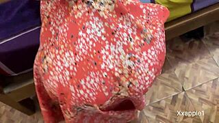 friends wife has pretty boobs and i fuck her doggystyle standing