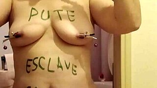 french slave in auto session with humiliations