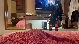 i saw the beautiful student in skirt and uniform show her delicious ass, then fucked her