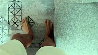 Teaching yoga to my new roommate