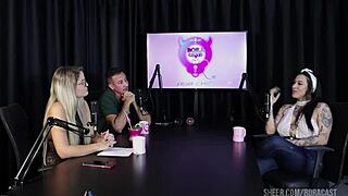 Compilados da LEXI MALLET no BORA CAST com BRUNA CARLOS WATCH on SHEER RED!