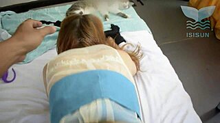 petite blonde moans insanely when brazilian vitor says her name during fuck