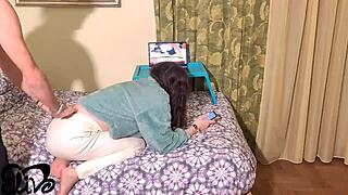 this stud fucks me doggy while i watch old hot videos