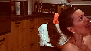 Slutty Milf Bent Over And Fucked Doggystyle On Kitchen Counter!