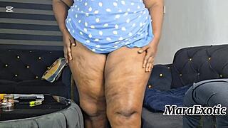 Horny bbw mara exotic enjoys solo masturbation orgasm and squirt full video